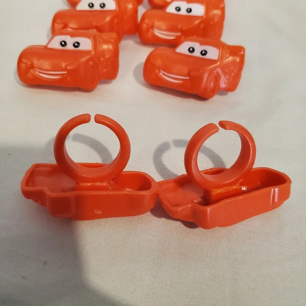Pixar CARS Cake Cupcake Topper Lightning McQueen Cupcake Rings 12 Count